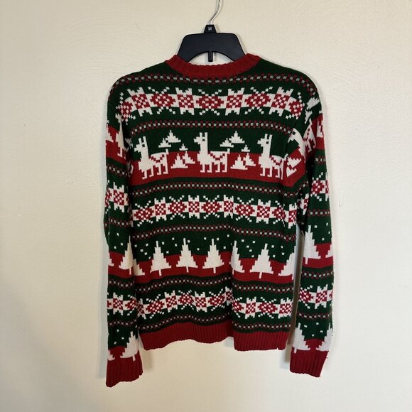 Blizzard Bay Ugly Christmas Santa Llama Sweater Small - Picture 5 of 6